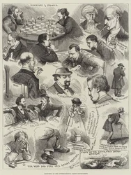 Sketches at the International Chess Tournament